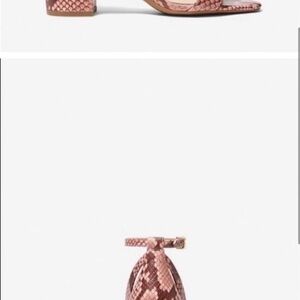 Michael Kors Pink Snake Print Heels